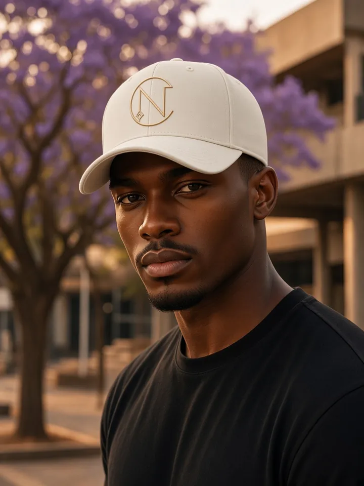 Crest Cap (White), worn